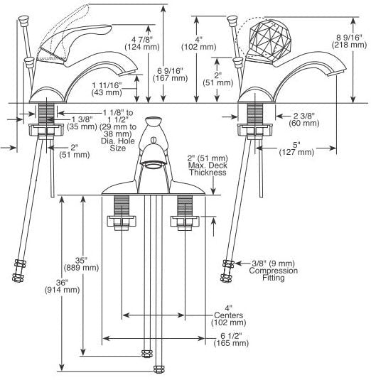 DELTA FAUCET Delta Faucet 520-DST Classic Single Handle Centerset Bathroom Faucet