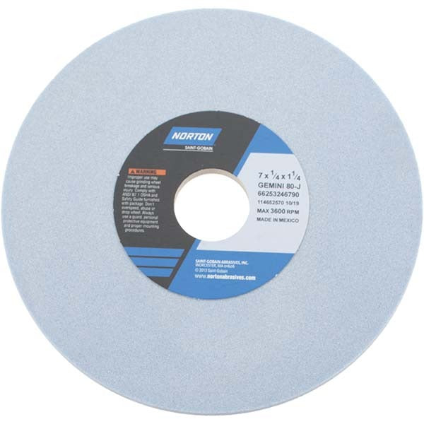 NORTON Norton 66253246790 Surface Grinding Wheel 80 Grit 7in