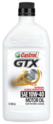 CASTROL Bp Lubricants 14CD5A Castrol Gtx 10W-40 Motor Oil 1 Qt