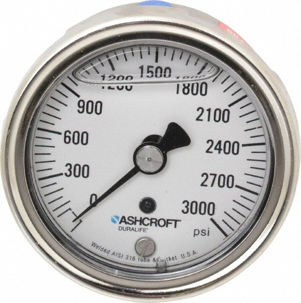 ASHCROFT Ashcroft 83249 Pressure Gauge 0-3000 Psi 2.5 in Dial