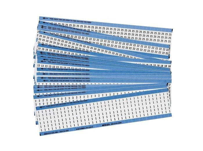 BRADY Brady CPCWM-1-25 Wire Marker 1.5 in H Pack of 25