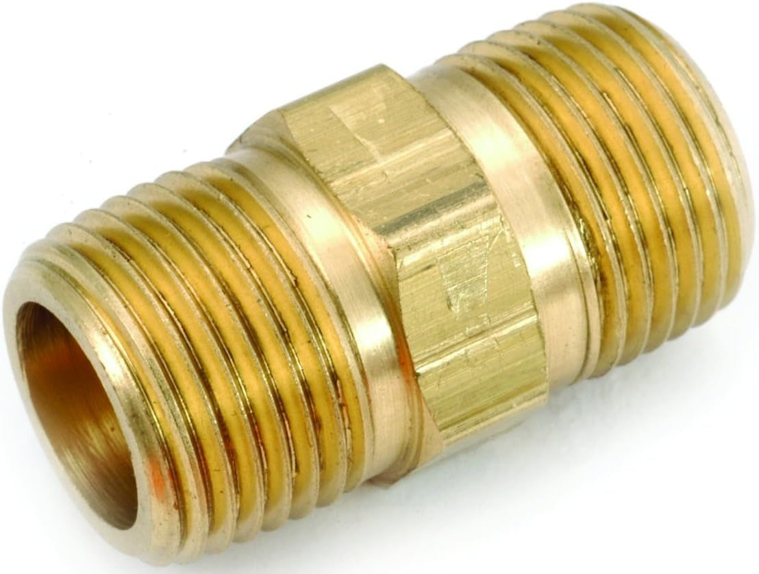 ANDERSON METALS Anderson Metals 756122-02 Brass Nipple (1/8 in OD x 1 in L, Each)