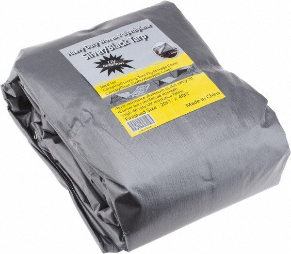 VALUE COLLECTION Value Collection KSMSCSB2040 Tarp 40x20 Ft Black Silver