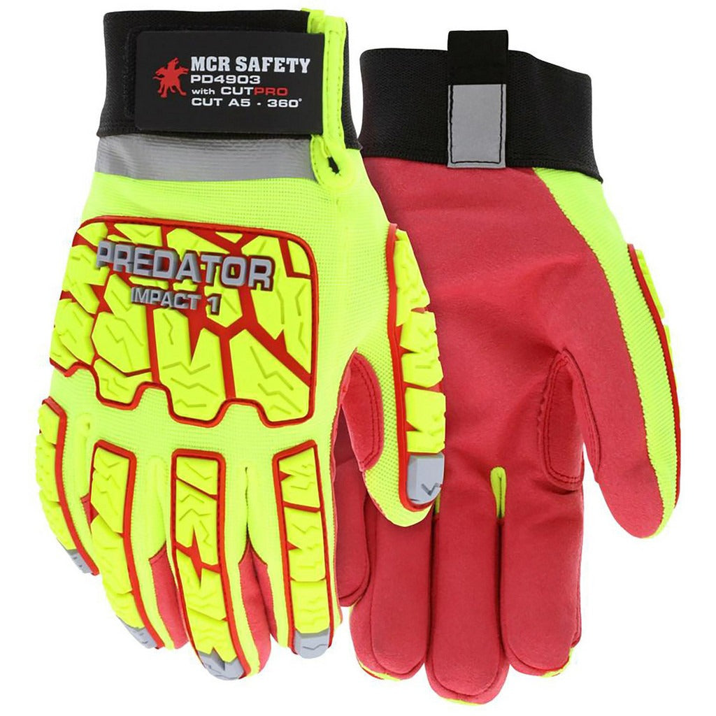 MCR SAFETY Mcr Safety PD4903L Mechanic Gloves Ansi A5 Cut Large