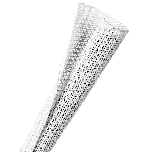TECHFLEX Techflex F6N0.50WH F6 Pet Self-wrapping Sleeve 0.5 in White