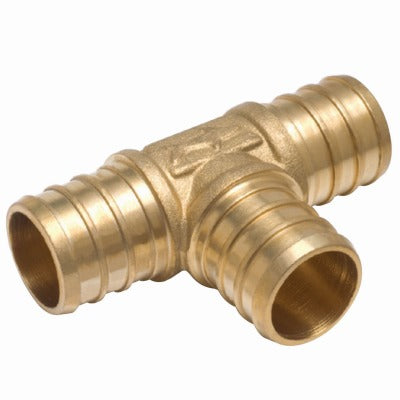 SHARKBITE Sharkbite/cash Acme UC374LFA Brass Barb Insert Tee 1 Inch
