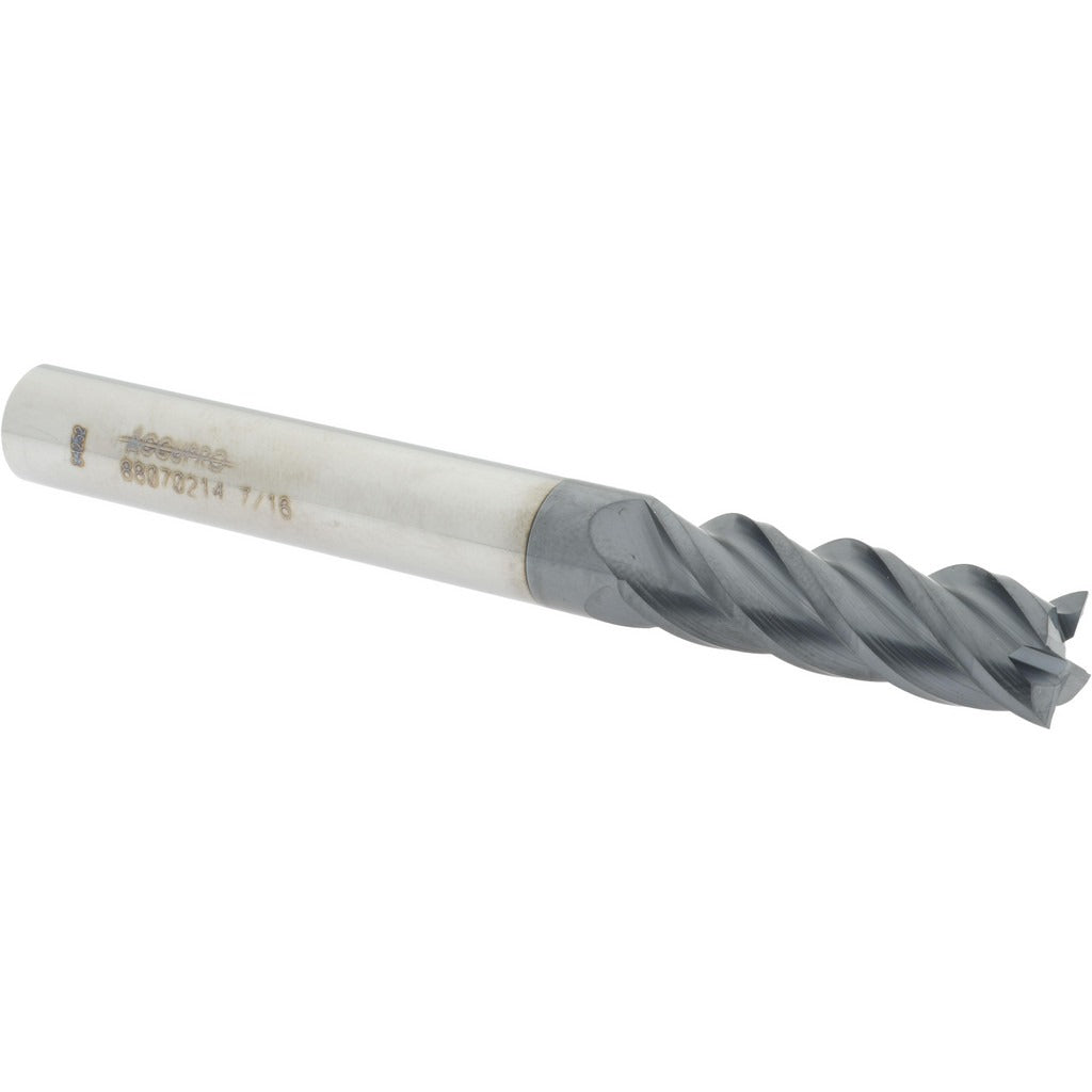 ACCUPRO Accupro 12183416 Square End Mill 7/16 in 4 Flute Carbide
