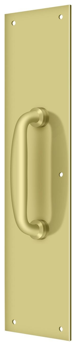 DELTANA Deltana PPH55U3 Push Plate with Handle Bright Brass