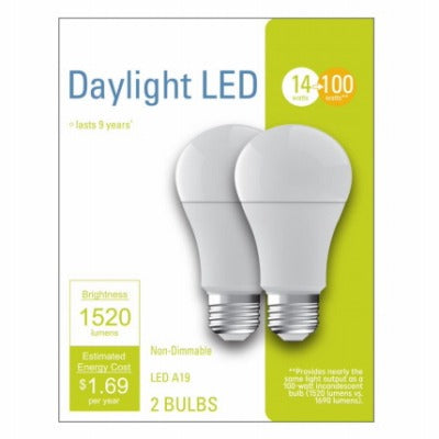 GE G E Lighting 32594 Led A19 13W Daylight Bulb 2 Pack