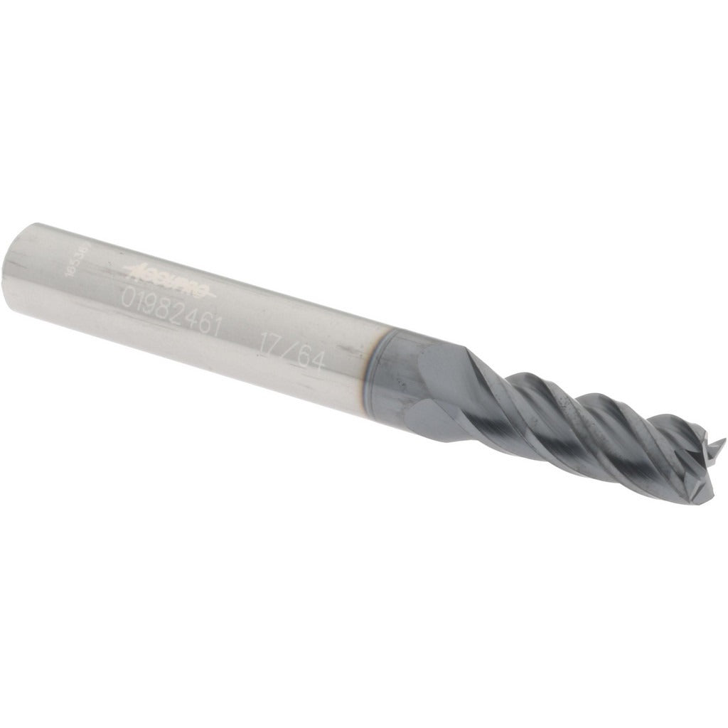 ACCUPRO Accupro 12182477 Square End Mill 17/64 in 4 Flute Carbide