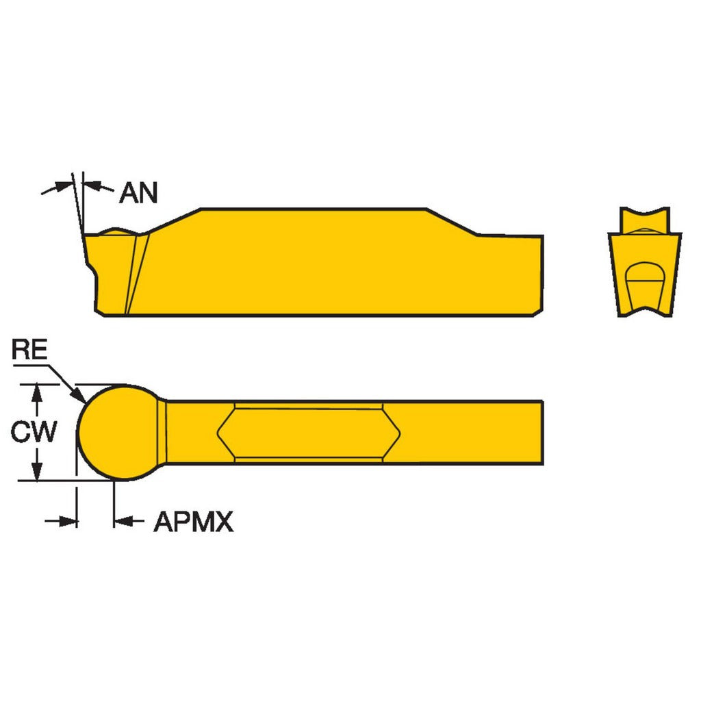 SANDVIK COROMANT Sandvik Coromant 6199510 Grooving Insert Corocut 1-2