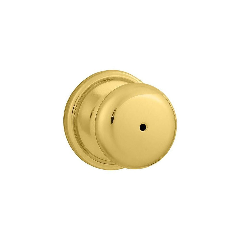 KWIKSET Kwikset 730H-3 Hancock Knob Privacy Lock Bright Brass