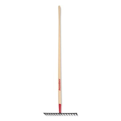 RAZOR-BACK RAZOR-BACK 63112 Level Rake Steel 14 Tines 66 in Straight American Hardwood Handle