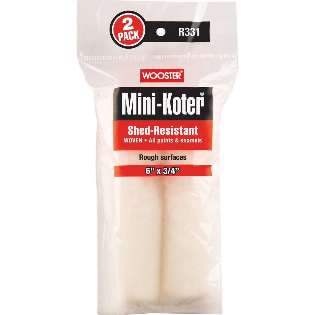 WOOSTER BRUSH Wooster Brush R331-6 Mini Roller Cover 6in 3/4 Nap