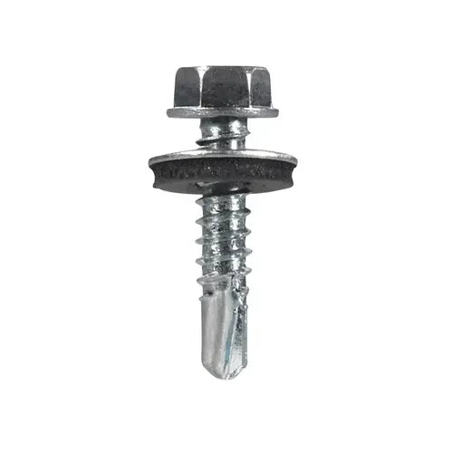 HILLMAN HILLMAN 561036 Washer Head Self-Drilling Sheet Metal Screw 1 inch 100 Count