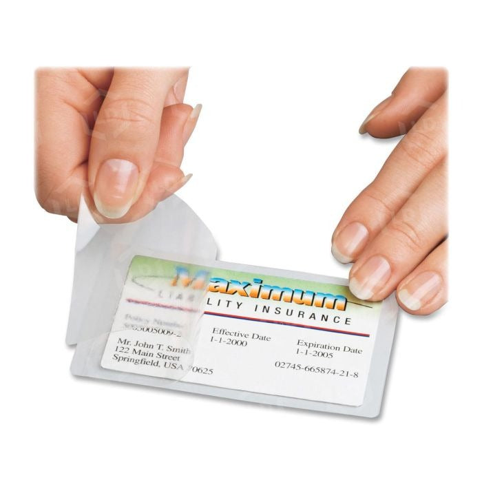 3M 3M MMMLS851G Scotch Self-Sealing Laminating Business Card Pouches 25 Pack (LS851G)