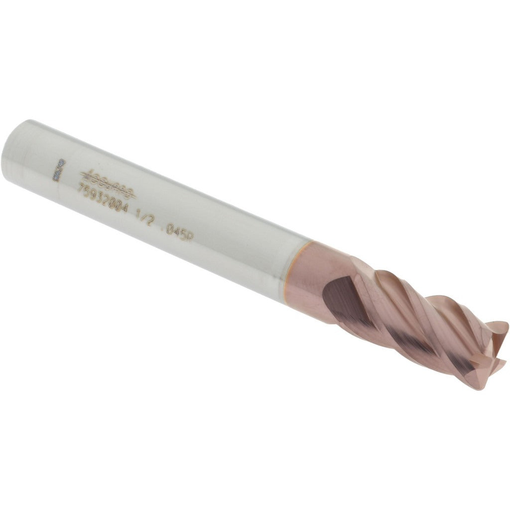 ACCUPRO Accupro 12183567 Corner Radius End Mill 1/2 in 4 Flute Ticn