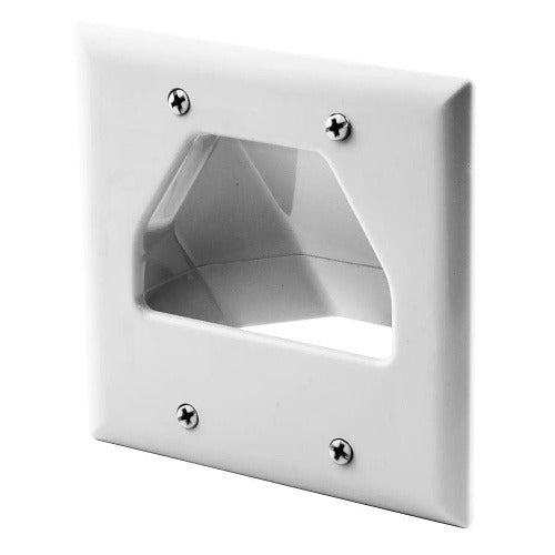 HUBBELL Hubbell Premise Wiring NSAV2W Keystone Faceplate