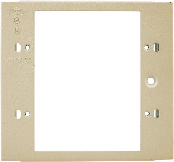 HUBBELL Hubbell HBL4747CVM2IV Rectangular Raceway Plate Ivory