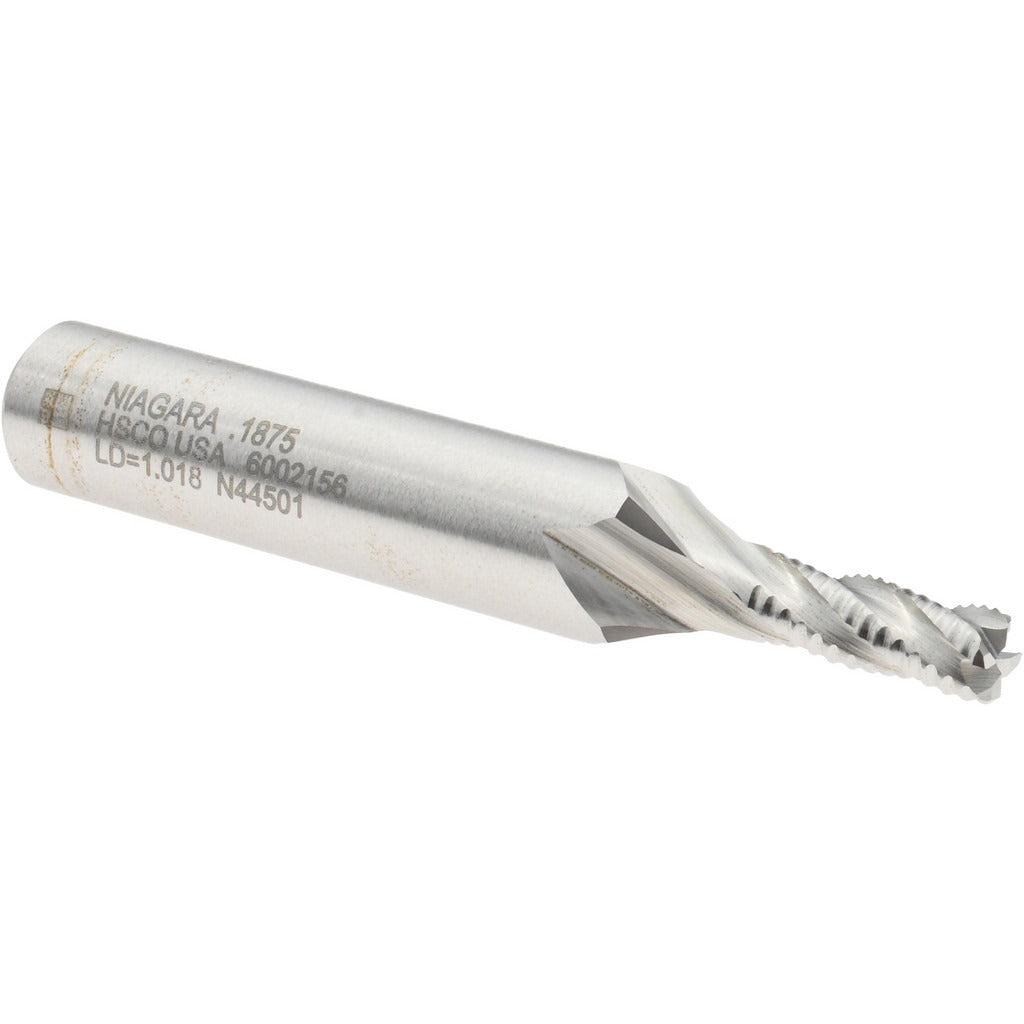 SECO TOOLS Seco 17010357 Roughing End Mill 3/16 in 4 Flute Cobalt