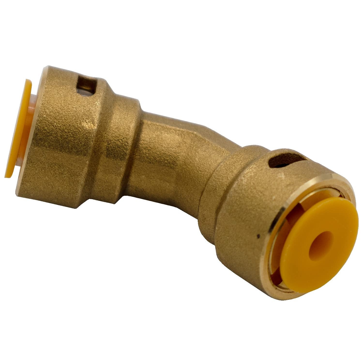 HEATINGVARIOUSMFG-GENERIC SBE4512 45-degree Quick Connect Brass Elbow 1/2 Inch Hvac