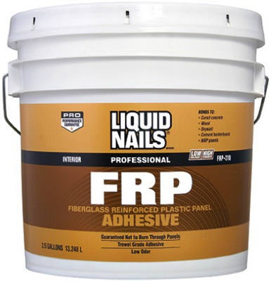 LIQUID NAILS Liquid Nails FRP-310 3.5 Latex Frp Adhesive 3.5 Gallon