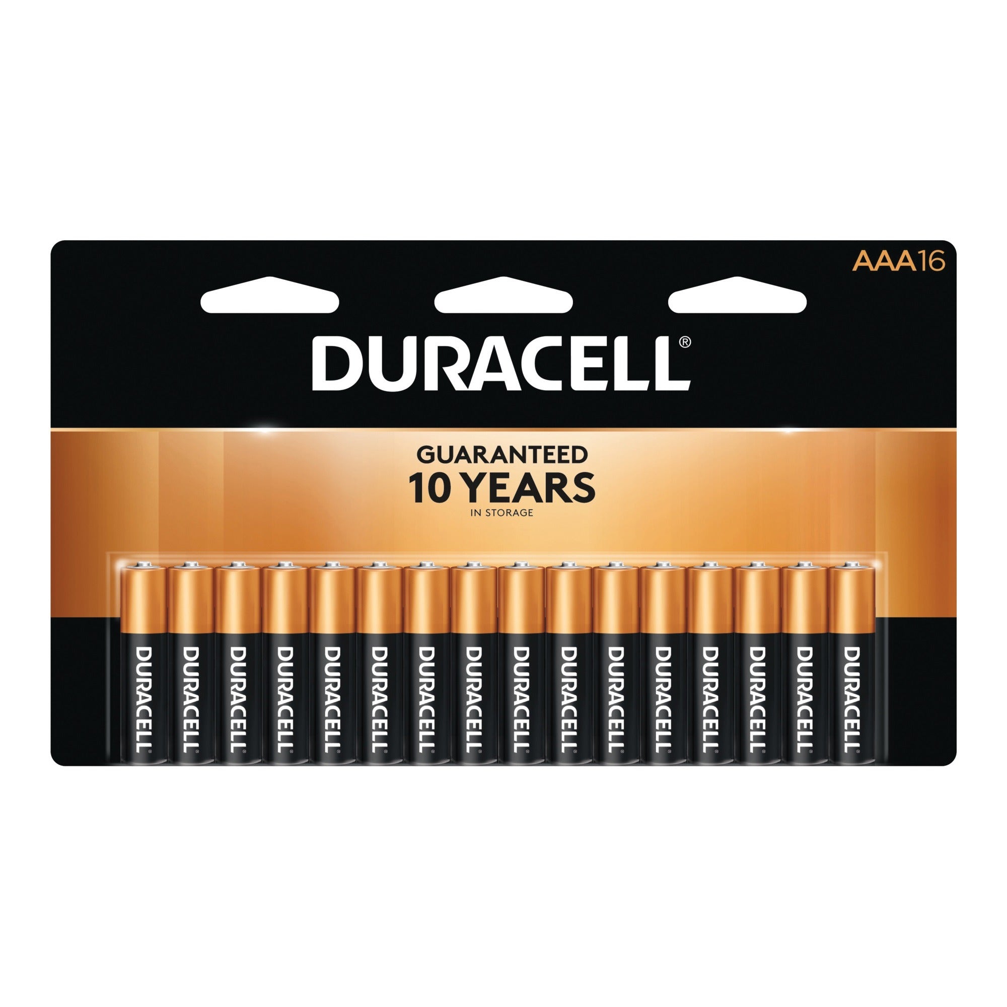 DURACELL Duracell MN2400B16 Coppertop AAA batteries 1.5 V (16 count pack)