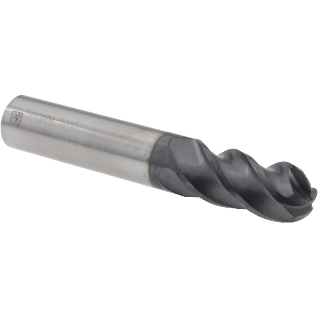 SECO TOOLS Seco 03083832 Ball End Mill 0.5 in 4 Flute Solid Carbide Altin