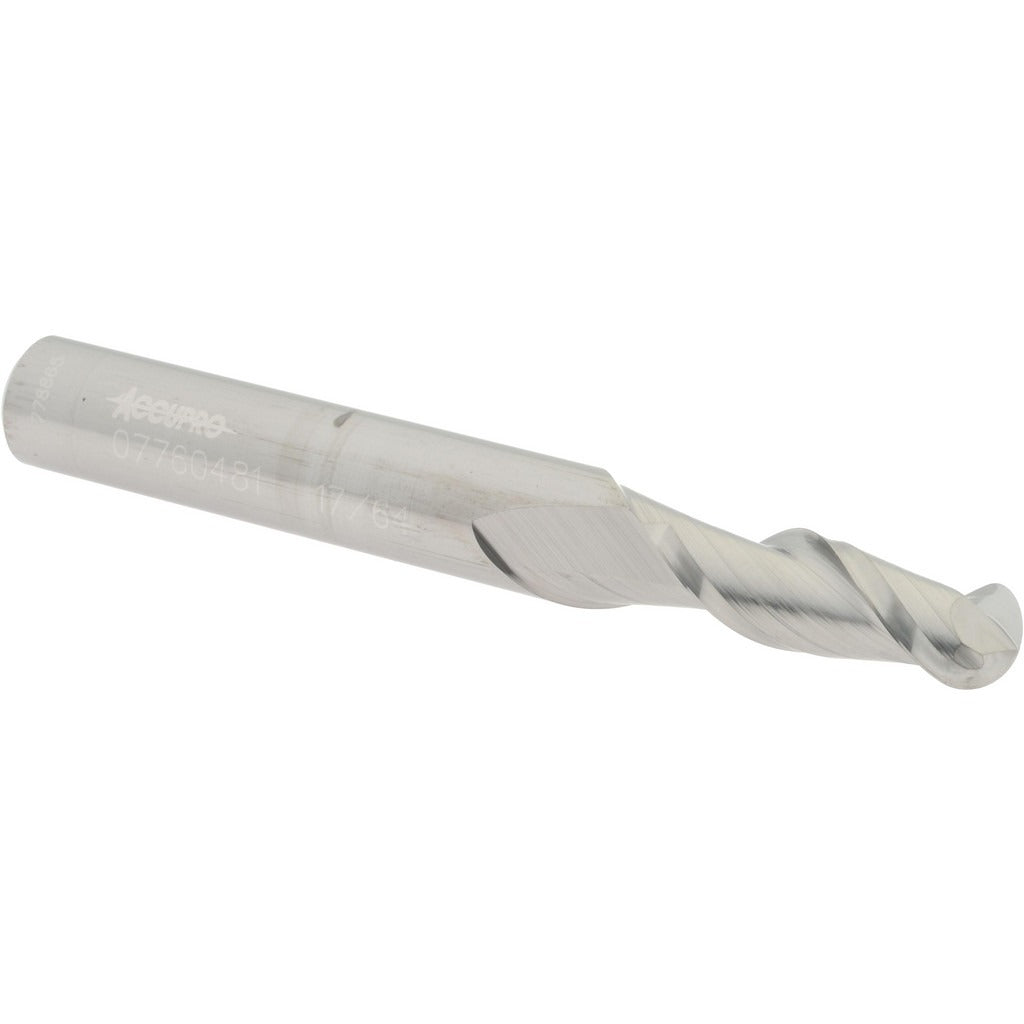 ACCUPRO Accupro 12183968 Ball End Mill 0.2656 in 2 Flute Carbide