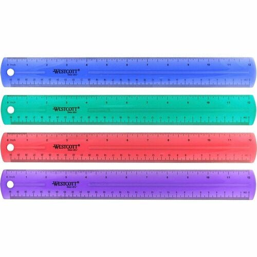 WESTCOTT Acme United ACM12975 Flexible Plastic Ruler 12 Inches