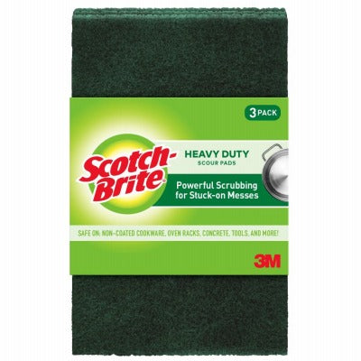 3M 3M Company 223-10 Heavy Duty Scouring Pad 3 Pack