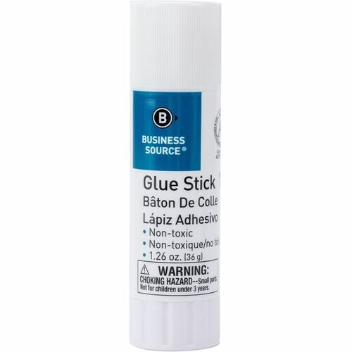 BUSINESS SOURCE Business Source BSN15788 Glue Stick 1.26 Oz Clear Permanent