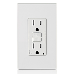 Leviton AFTR1-W SmartlockPro AFCI Receptacle With LED Indicator 125 VAC 15 A