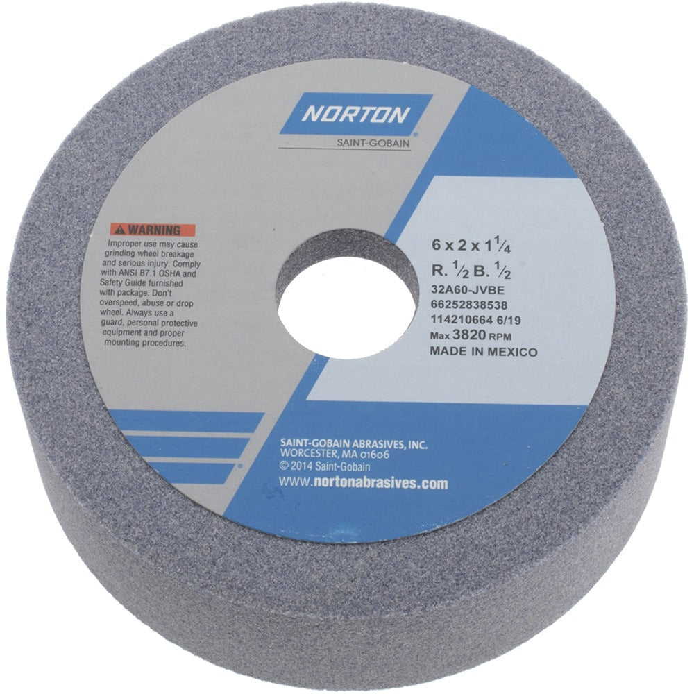 NORTON Norton 66252838538 Type 6 Grinding Wheel 6in 60 Grit