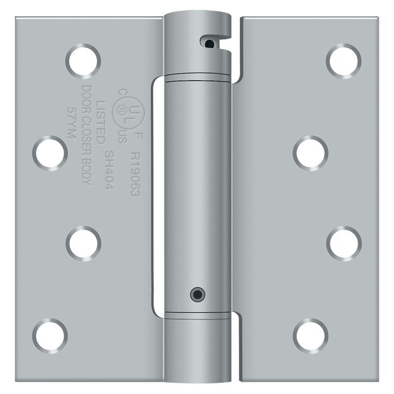 DELTANA Deltana DSH44U26D Spring Hinge 4x4 Inches Satin Chrome