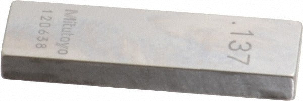 MITUTOYO Mitutoyo 611177-531 Steel Gage Block 0.137 in Grade 0