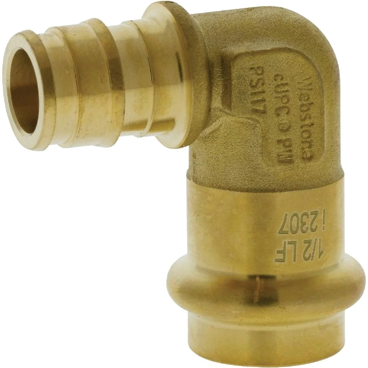 NIBCO Nibco H-36842W Forged DZR Brass 90 Degree Transition Elbow 1/2 in (90 degree)