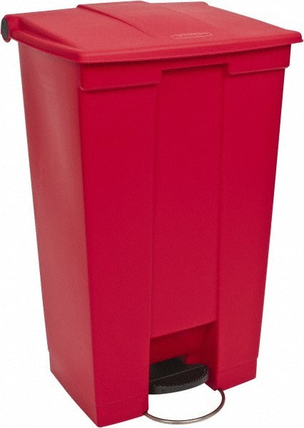 RUBBERMAID Rubbermaid FG614600RED Step-on Waste Container 23 Gal Red
