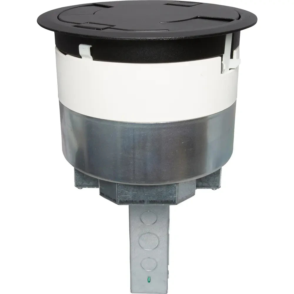 WIREMOLD Wiremold 8ATC2PBK Recessed Prewired Poke-Thru Assembly (8 in Hole Size) Surface Style Cover