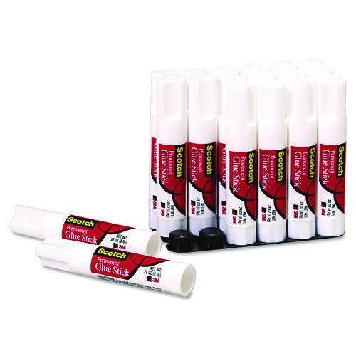 3M 3M MMM600818 Permanent Glue Sticks 0.28 oz 18/Pack