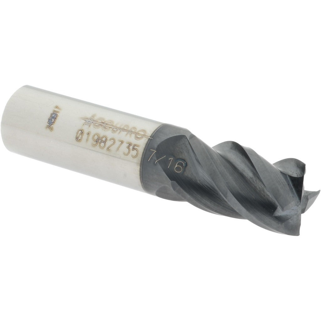ACCUPRO Accupro 12182915 Square End Mill 7/16 in 4 Flute Carbide