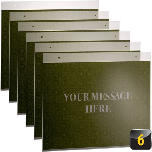 OFFICEMATE Officemate OIC23061 Horizontal Sign Holder Letter Size 6pk