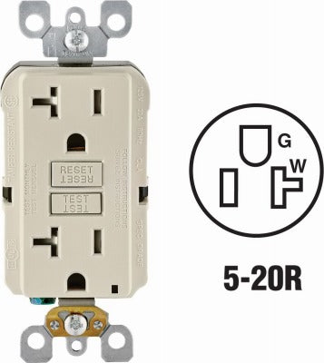 LEVITON Leviton Mfg Co R16-GFTR2-0KT 20A Gfci Outlet Tamper Resistant