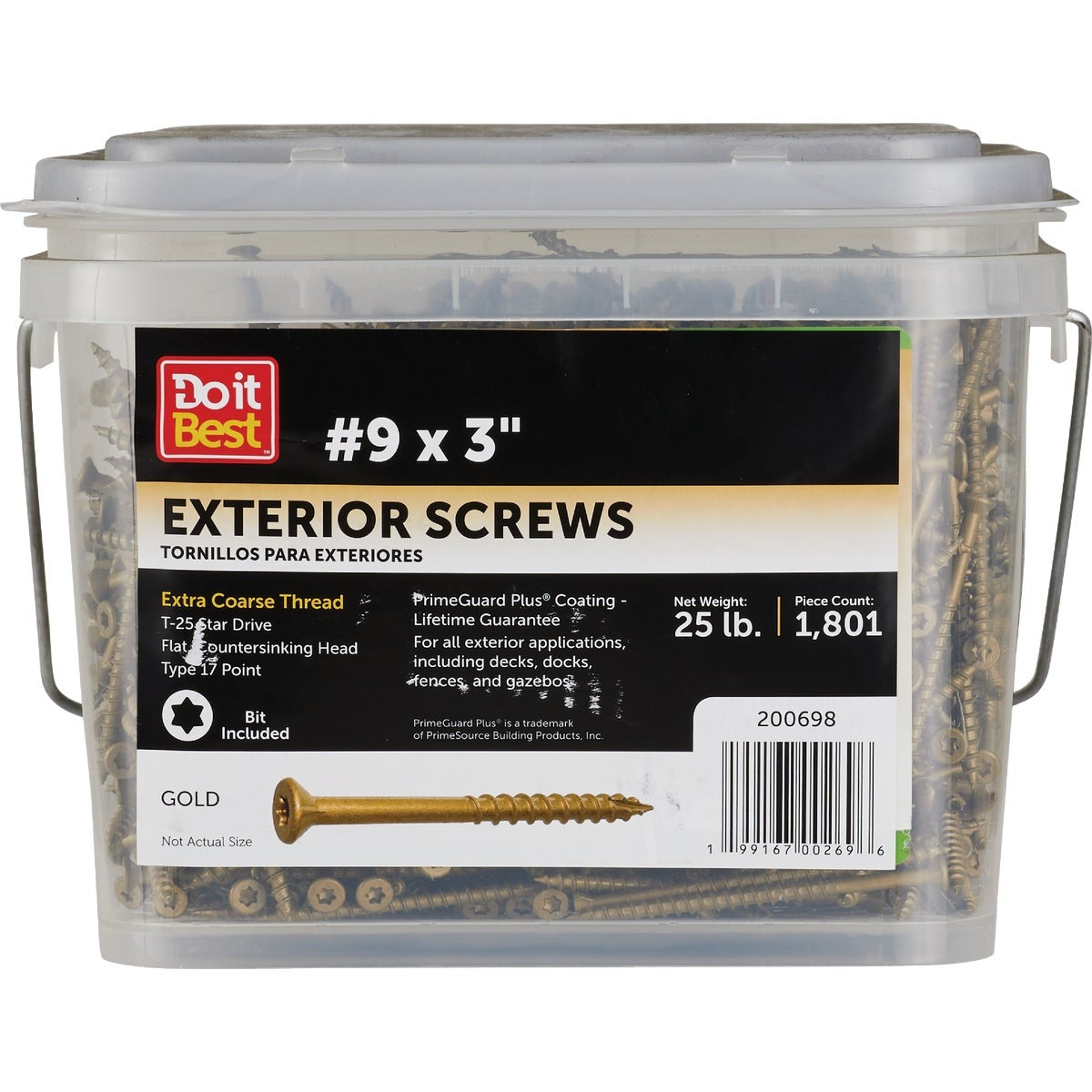 DO IT BEST Do It DIB200698 Exterior Star Drive Wood Screw