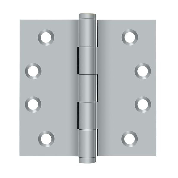 DELTANA Deltana DSB426D Square Door Hinge 4x4 Inches Satin Chrome
