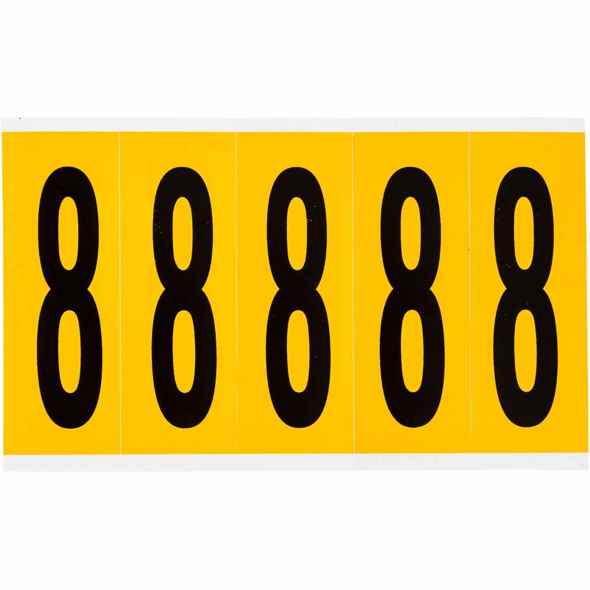 BRADY Brady 1560-8 Number Label 5/Pack (5 in x 1 3/4 in)