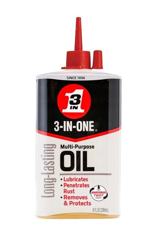 WD-40 3-In-One 10038 Multi-Purpose Oil 8 oz Bottle