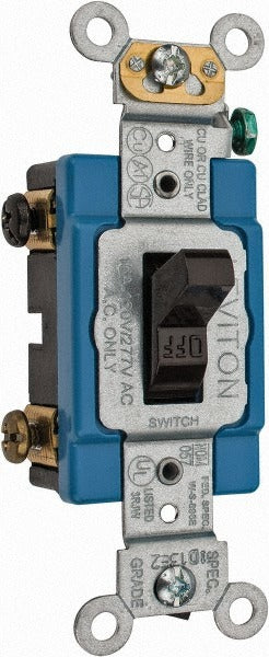 LEVITON Leviton 1202-2 2 Pole Toggle Wall Switch 15A 120-277VAC