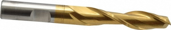 CLEVELAND CONTROLS Cleveland C39084 Square End Mill 3/8 Inch 2 Flute Hss Tin