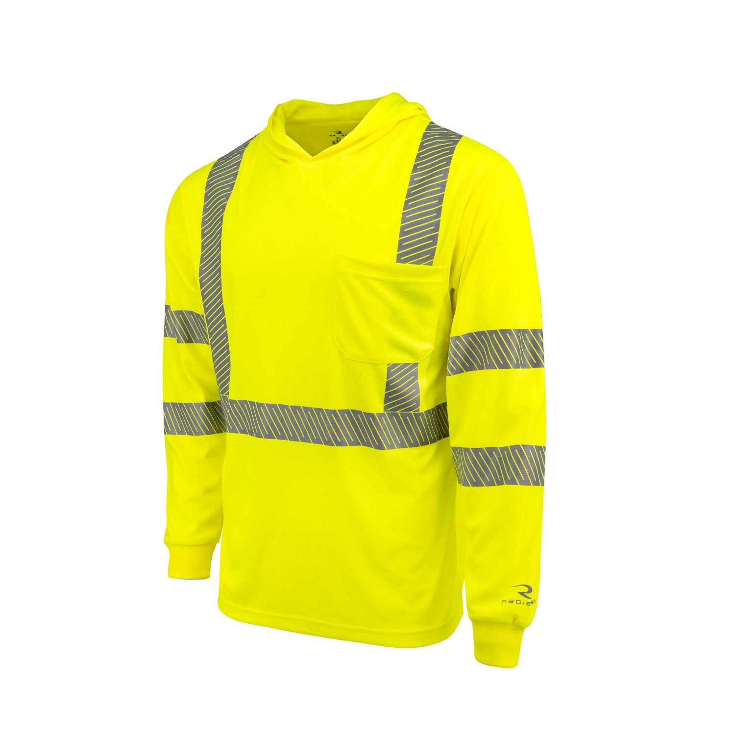 RADIANS Radians ST61-3PGS-M Hooded Type R Class 3 Mesh Long Sleeve T-Shirt (S)